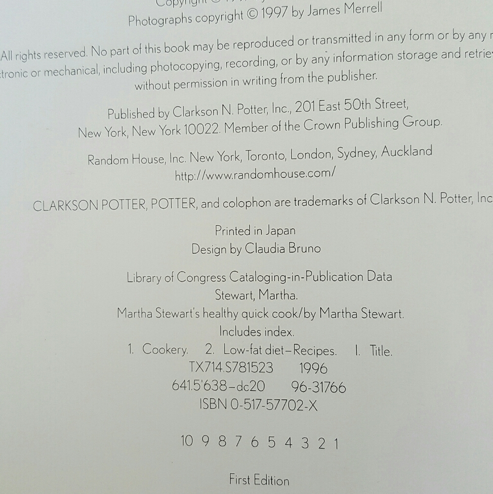 Martha Stewart Cookbook - Picture 3 of 8
